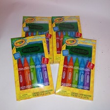 Set of 4 Crayola Body Wash Pens With Washcloth Bathtub Set Kids Brand New  Bund