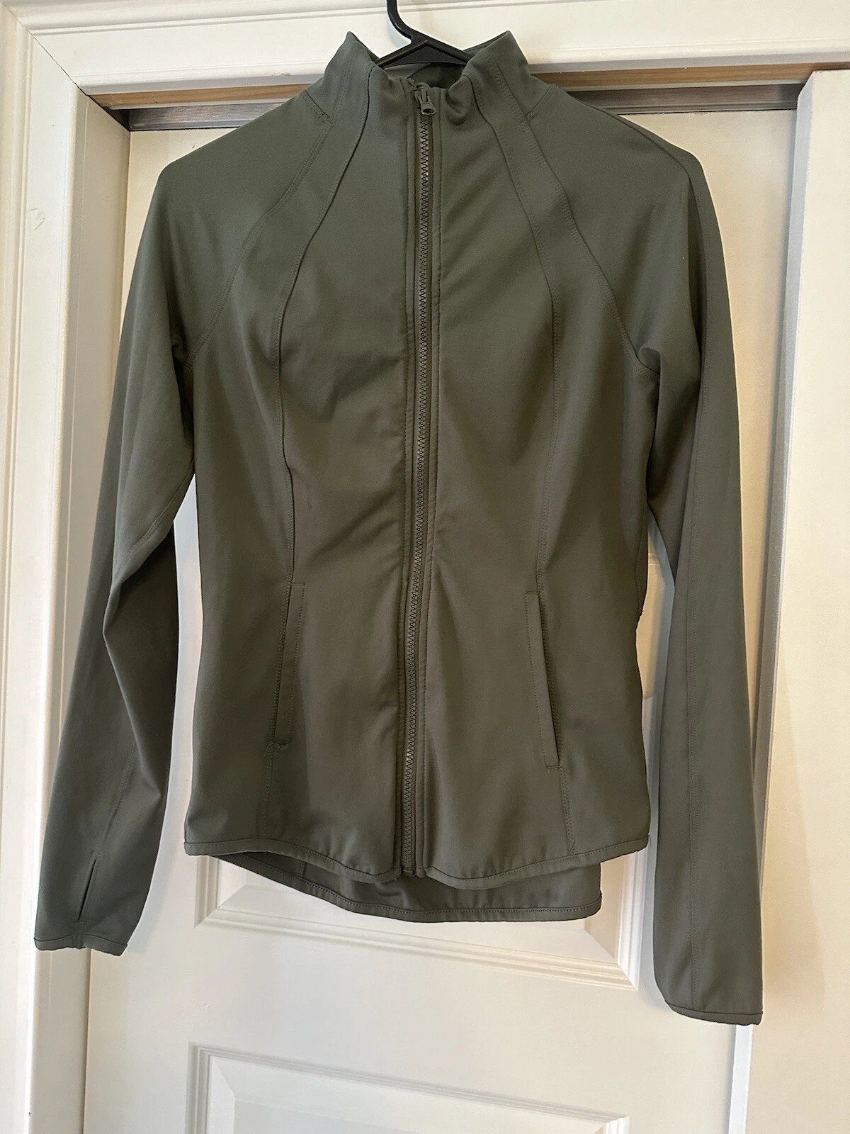 yogalicious lux full zip athletic stretch thumbholes jacket