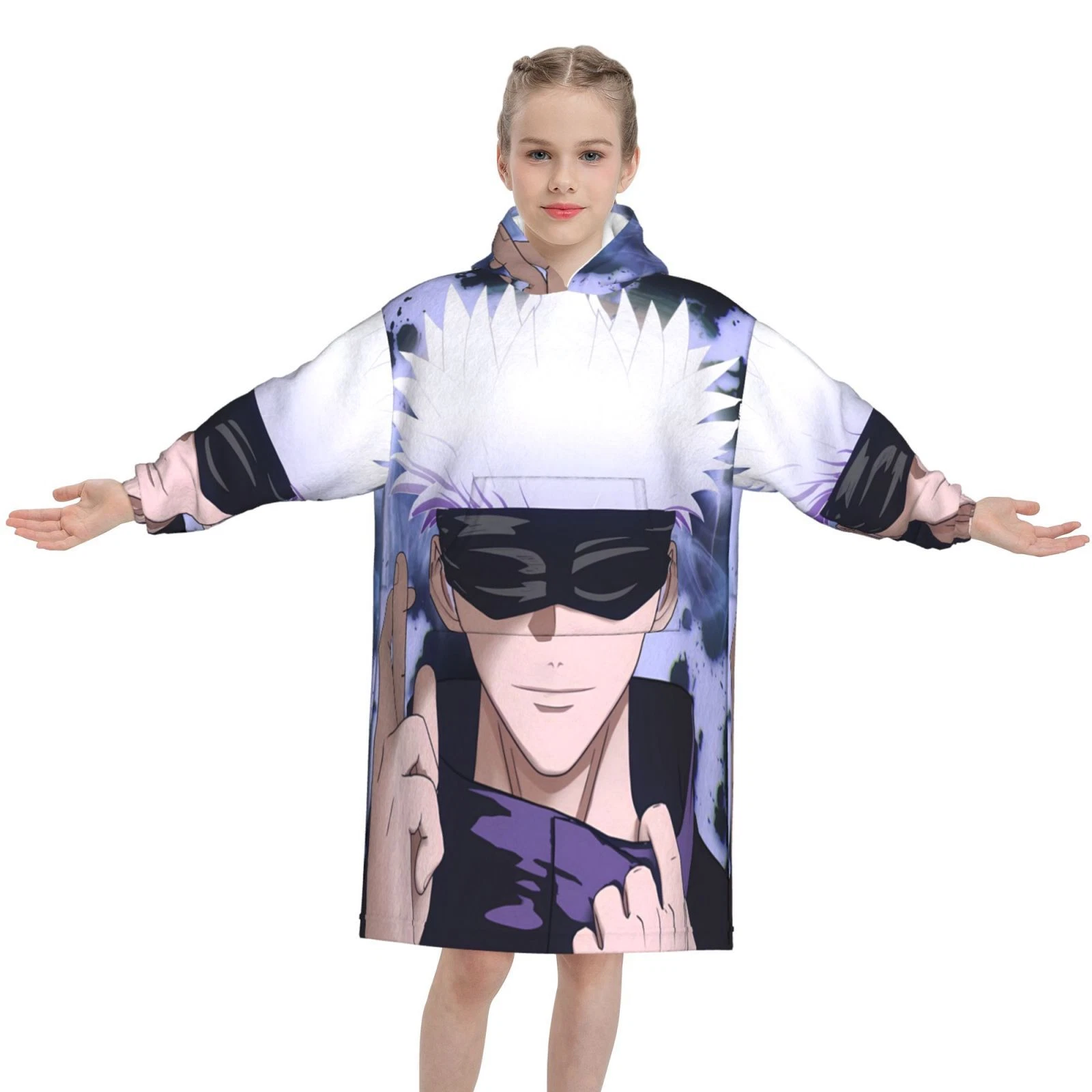 Jujutsu Satoru Gojo Oversized Blanket Hoodie