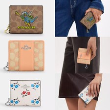 NWT Coach Cosmic Coach Snap Wallet In Signature Jacquard Canvas OPT