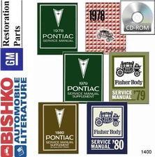 1978 1979 1980 Pontiac Shop Service Repair Manual CD Engine Drivetrain Body OEM