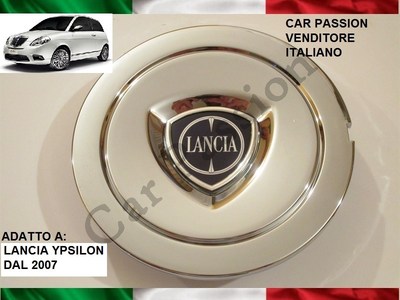 Coppetta Coprimozzo Lancia Ypsilon Y Dal 2011 - Stemma Originale Antracite