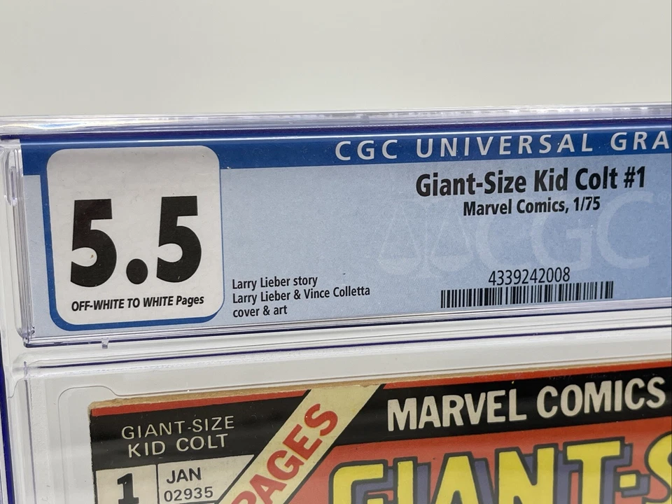 Giant-Size Kid Colt #1 CGC 5.5 Rawhide Kid Appearance Duel of the Outlaws Marvel - Image 3 of 4