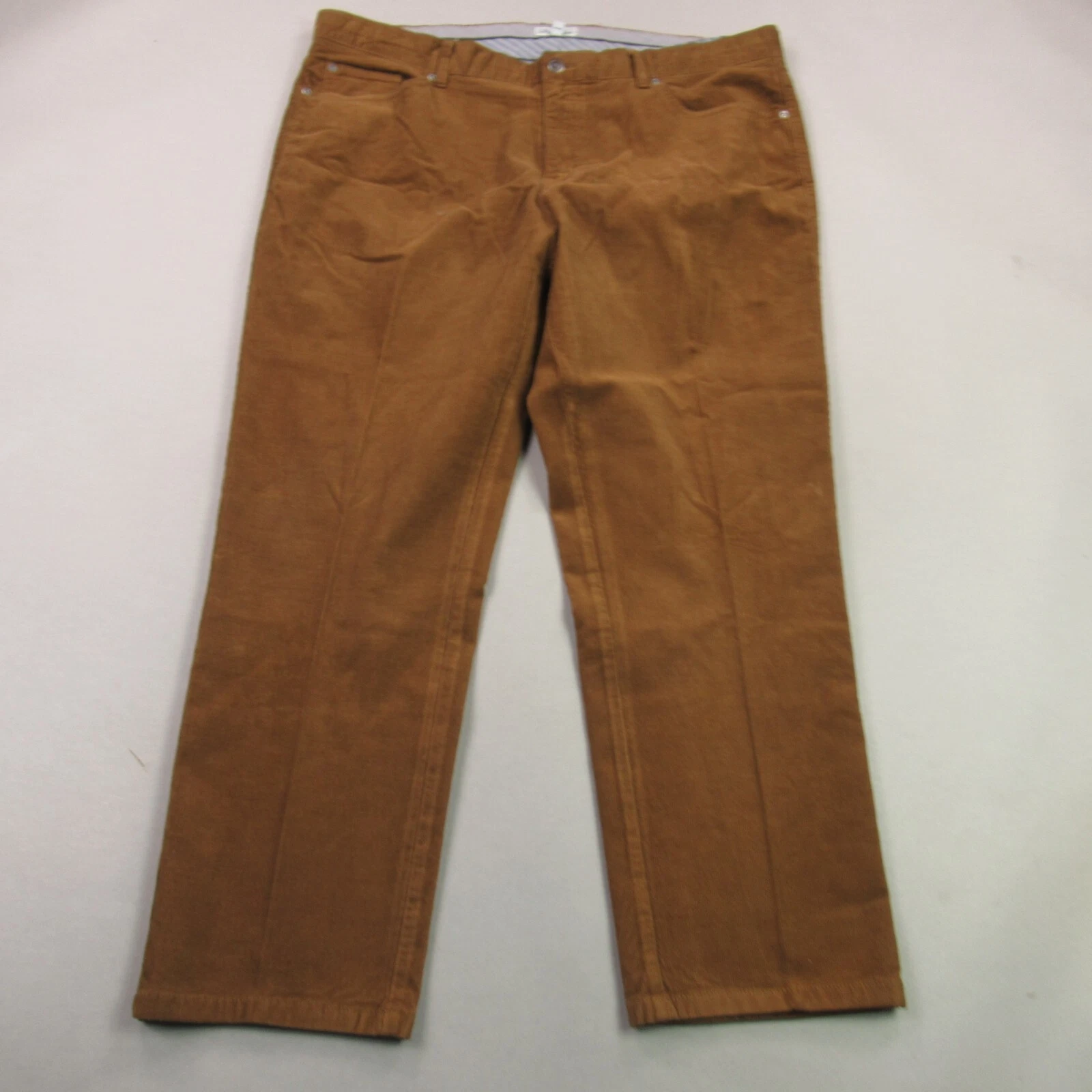 Peter Millar Pants Mens 40 Chino Pockets Stretch Brown Corduroy