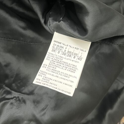 Sportmax Code Womens Alpaca Wool Mohair Plaid Peacoat Tan Size 6 Academia Preppy - Picture 5 of 12