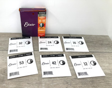 Elixir Acoustic Guitar Strings 80/20 Bronze Nanoweb Coating Anti Rust Steel Lot