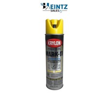 Krylon 731708 Industrial Mark-It WB Inverted Marking Paint - APWA Utility Yellow