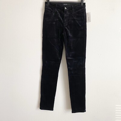 J Brand Maria High Rise Skinny Velvet Pants Womens Style