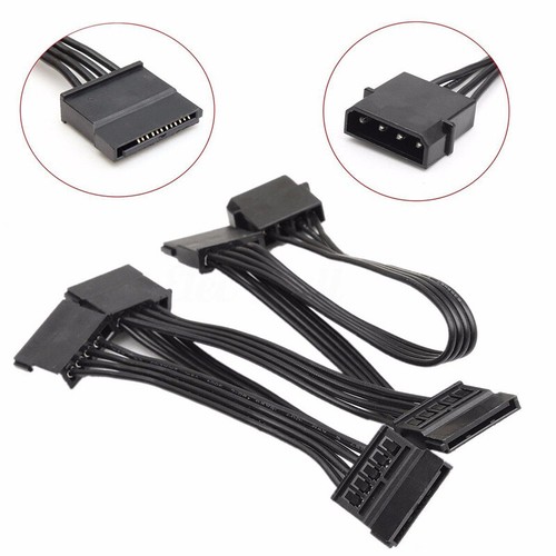 4Pin IDE Molex 1 to 5 SATA Hard Drive Power Supply Cable Adapter Converter Cable - Afbeelding 2 van 5
