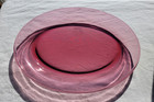Corning Visions Cranberry Oval Serving Glass Platter  14" — photo 1