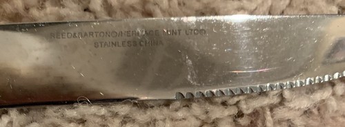 Reed & Barton Heritage Mint BROMPTON 18/10 Stainless Steak Knives set of 8 - Picture 4 of 4