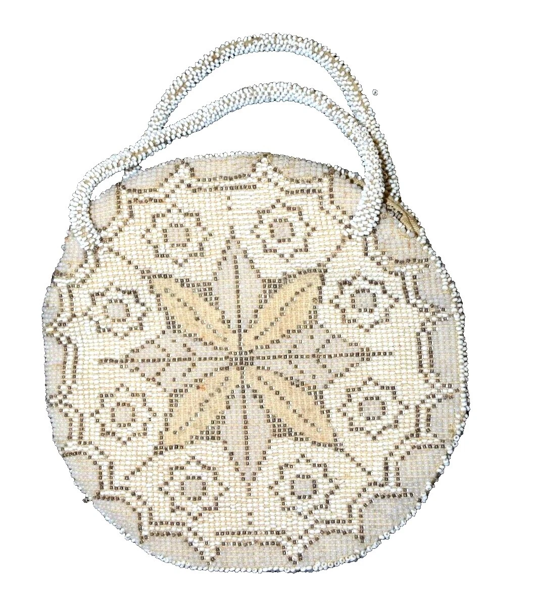 Purse White Vintage 1930s Decade
