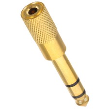 Stereo Headphone Adapter Converter 6.5mm Male to 3.5mm Female Aux Audio Musical