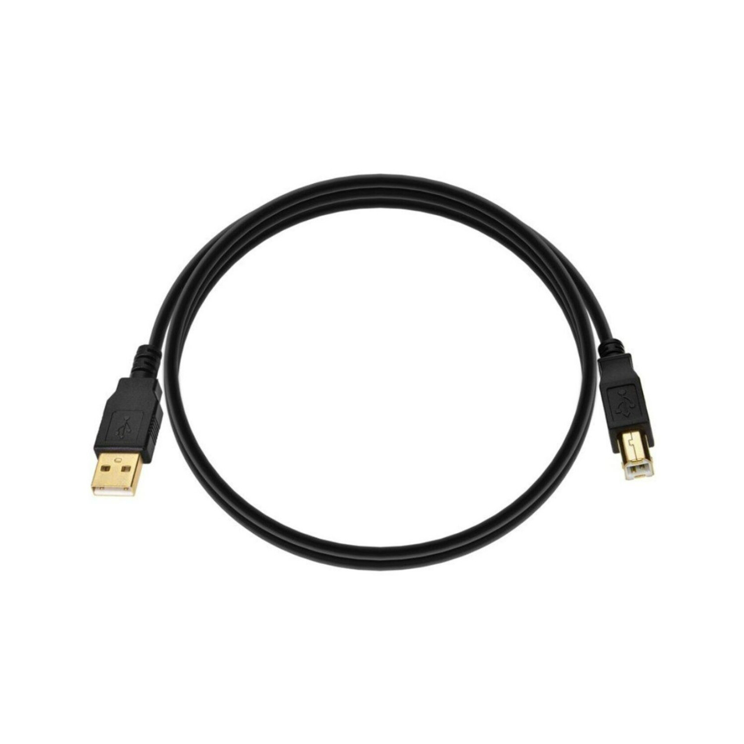 Кабель Monoprice USB Type A -USB Type B 20 2824AWG Позолоченный черный длиной 3 фута 2090₽