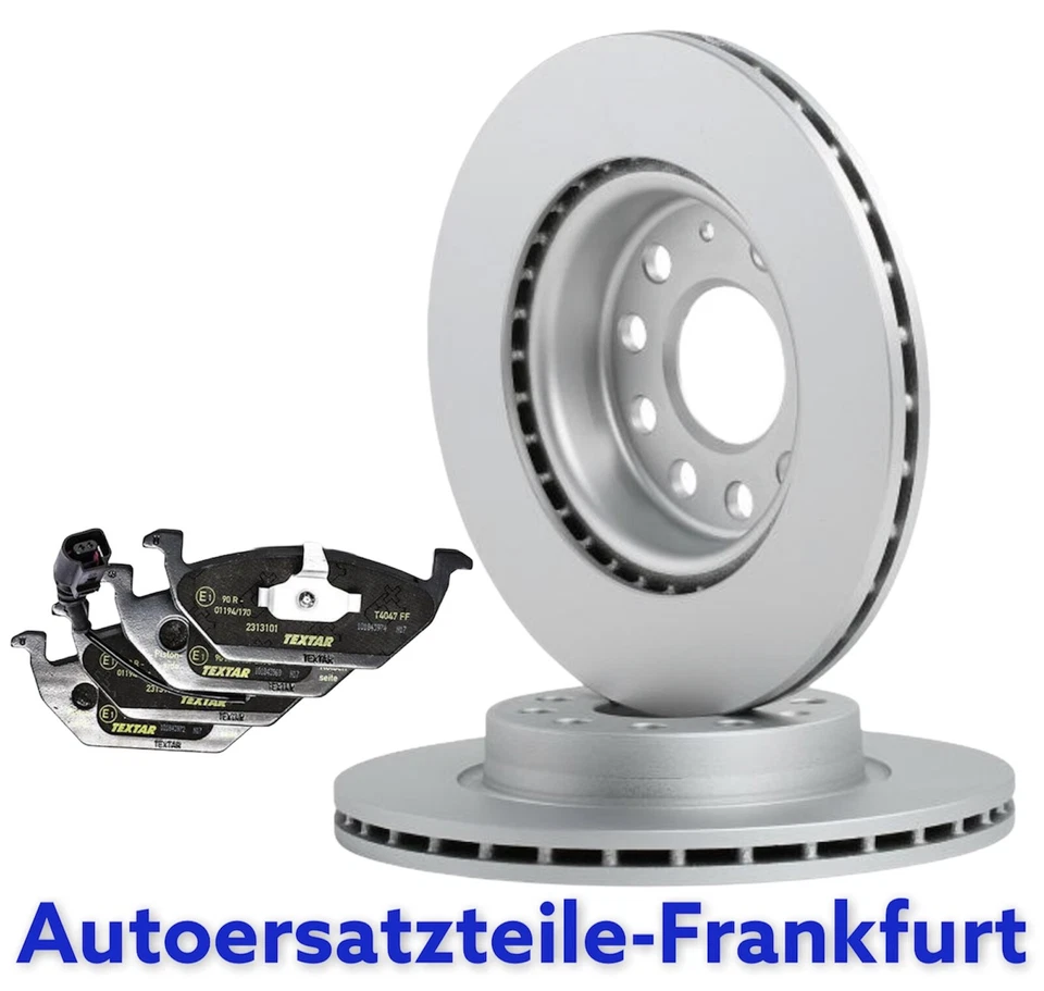TEXTAR Bremsscheiben + Beläge AUDI A3 VW GOLF 5 6 SEAT TOLEDO LEON + SKODA VORNE - Bild 3 von 4