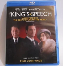 The Kings Speech Blu-Ray 2011 Colin Firth Geofrey Rush