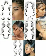 Unisex Hairline Tattoo Stickers Girl Baby Hair Edge Fake Hair Decor Styling Tool