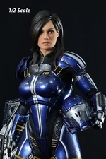 Ahsley MassEffect Fan Art Sculpture Unpainted or  Fully Painted Made to Order