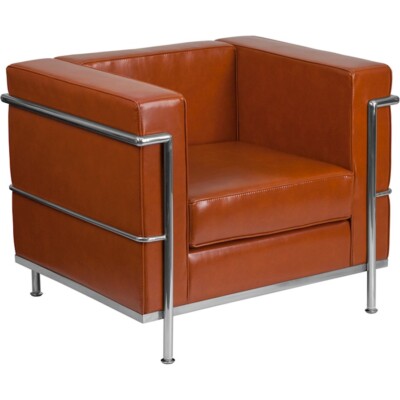 Flash Furniture Hercules Regal Series Cognac Chair - ZB-REGAL-810-1-CHAIR-COG-GG