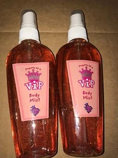 2 Bottles Libby Lu VIP Glitter Body Mist Spray Women Girl Shine 