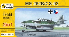 1/144 WW2 Fighter : Messerschmitt Me-262A/CS-92  "Trainer" [Germany] 2in1:MARK1