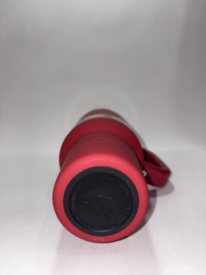 Vaso de acero inoxidable aislado de 40 OZ con mango, rojo Foto 3 de 4