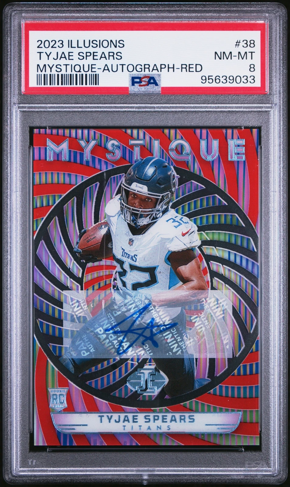 Tyjae Spears Panini Illusions Mystique #38 Autograph