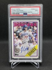 2023 Topps Series 1 1988 Topps Baseball Auto RC James Outman LA Dodgers PSA 9