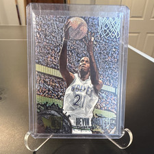 Fleer 1995-96 Fleer Metal Kevin Garnett Rookie Card #167 Timberwolves. rookie card picture