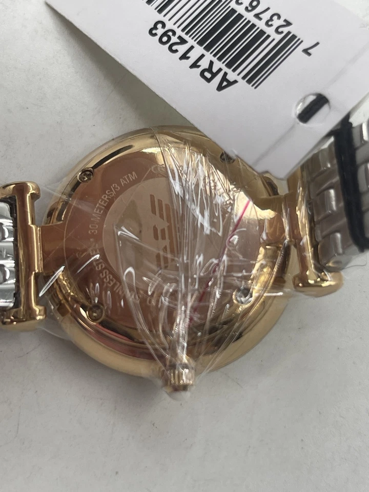 Emporio Armani Womens 32MM Two-Tone Bracelet Watch Rose Gold / Silver AR11293 - Image 4 of 4