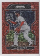 2022 Panini Prizm Tier II Red Donut Circle Prizm 39/99 Jack Lopez #207 0i4k