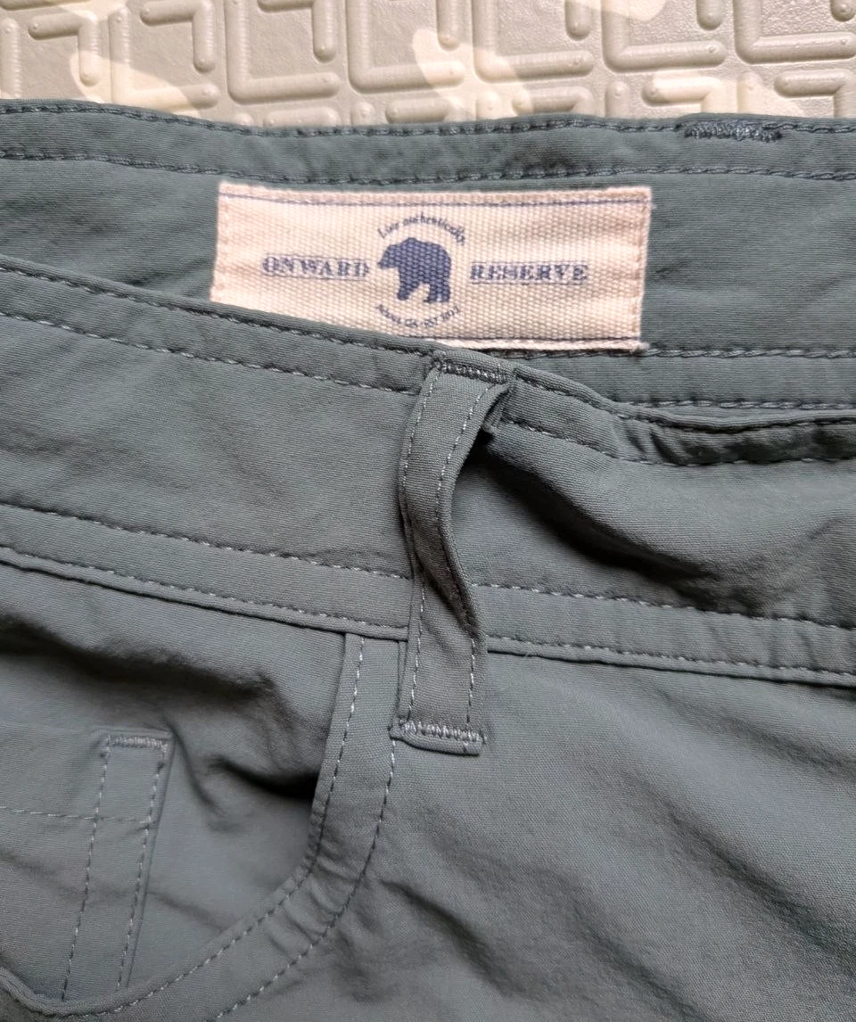 Onward Reserve Pants Men 38x34 Green Performance Stretch Golf Five Pocket Chino
Opens in a new windo