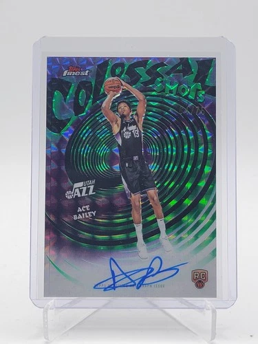 ACE BAILEY 2025-26 TOPPS FINEST COLOSSAL SHOTS ROOKIE AUTO /75 #CS-AB JAZZ Q4354