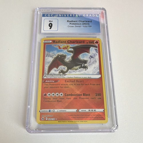 Radiant Charizard graded CGC 9 for sale on eBay