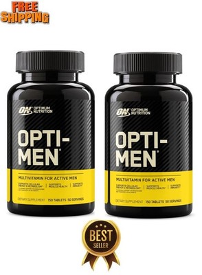 2 PACKS Optimum Nutrition Opti-Men Multivitamin 480 Tablets for Active Men