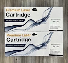 2PK TN760 High Yield Toner Compatible with Brother HL-L2395DW L2390DW L2350DW