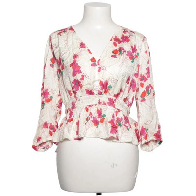 Ba&sh, Bluse, Größe: S, Weiß/Mehrfarbig, Viskose, Blumen, Damen #nCM