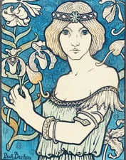 Salon des Cent (1895),Paul Berthon Art Print 11"x14"