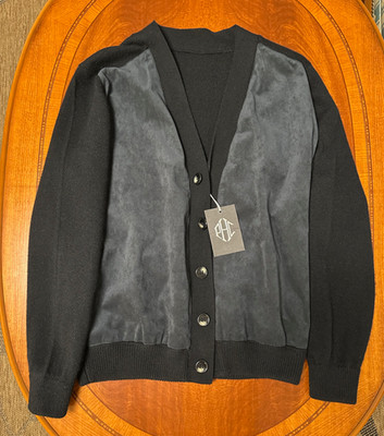 PATRICK HELLMANN Collection Herren Kaschmir Сardigan schwarz Gr. 50
