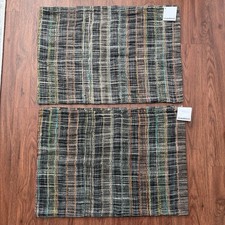 Williams-Sonoma Decorative Linen Silk Woven Multi Color Throw Pillow Cover 1 Set