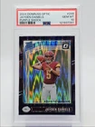 JAYDEN DANIELS 2024 DONRUSS OPTIC RATED ROOKIE PURPLE SHOCK RC PSA 10 Q0004