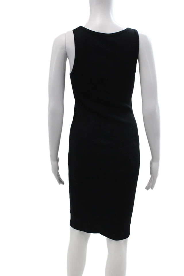 Ralph Lauren Black Label Womens Bodycon Tank Dress Black Midcalf Size S - Image 3 of 4