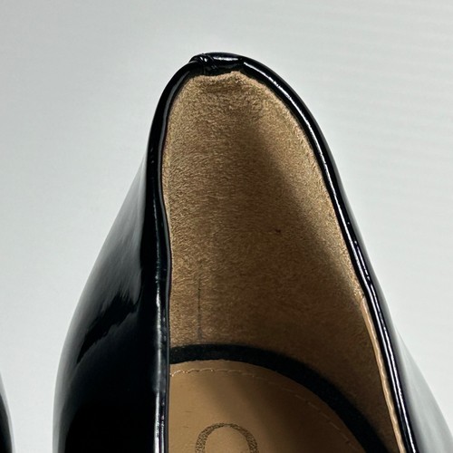 Zapatos de salón Sam Edelman Hazel de charol negro punta en punta tacón alto talla 9M - Imagen 17 de 18