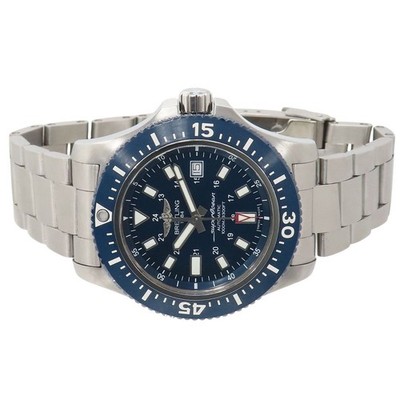 With  Breitling Superocean 44 Y1739316 SS Blue Automatic Men s 41100104989 Used