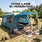 10 Person Camping Tent, Spacious Family Tents for Camping Ideal for Camping