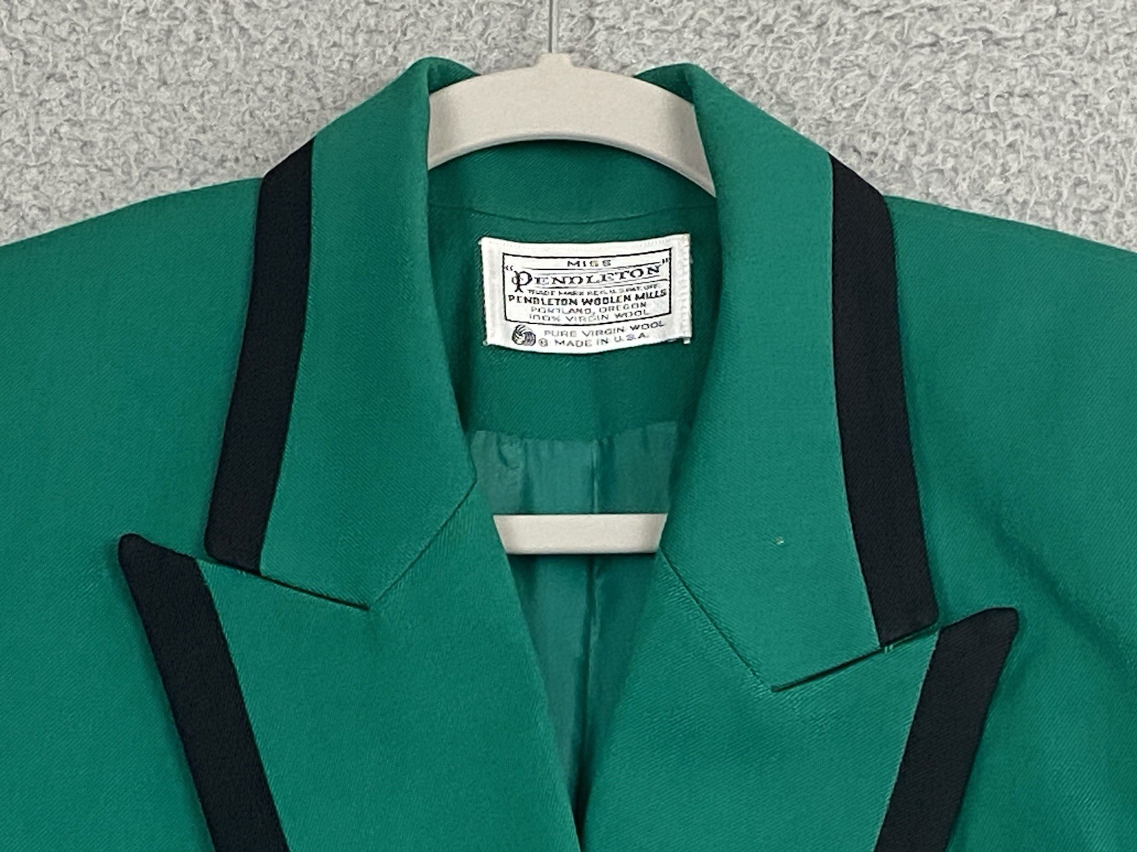 Vtg Pendleton Size 8 Classic Double-Breasted Wool… - image 10