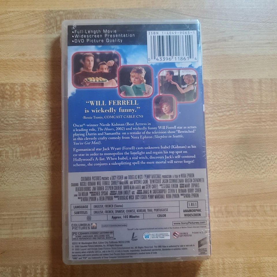 Bewitched (2005) UMD PSP Movie New Sealed In Plastic Foto 2 de 3