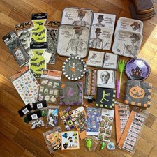 HALLOWEEN PARTY SUPPLIES Plates Napkins Favors Bags Confetti Pencils Stickers