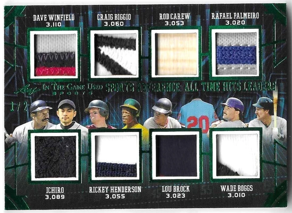 RUTH BONDS CLEMENTE BROCK +12 2024 Leaf "All Time Hits Leaders" GU Card #1/2🔥🔥 - Image 2 of 2