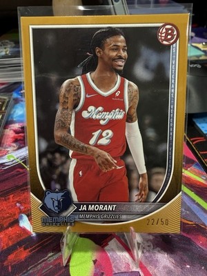 2025-26 Bowman Basketball Ja Morant Orange /50 SSP Memphis 